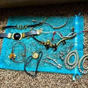 Bundle of bracelets and earrings